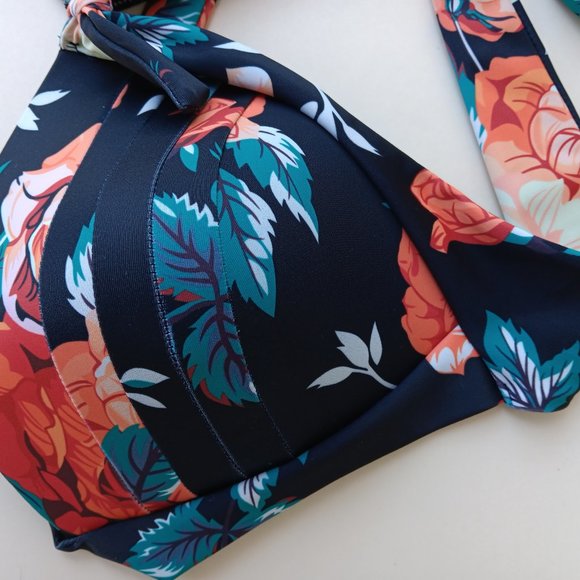 NWT Padded Bikini Top Floral - Picture 7 of 9